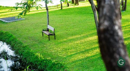 Sodas prie apgyvendinimo įstaigos Green@Buriram