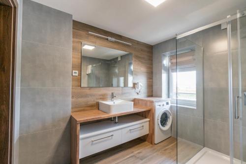 Koupelna v ubytování Apartamenty Przy Ścieżce Velo Czorsztyn