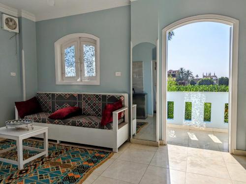 Χώρος καθιστικού στο Villa Rebecca