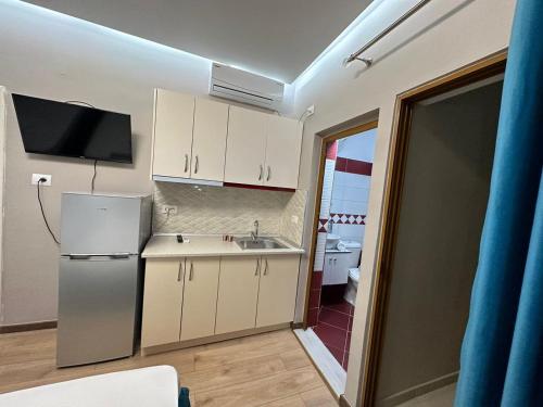 Kuchyň nebo kuchyňský kout v ubytování Guesthouse Dauti