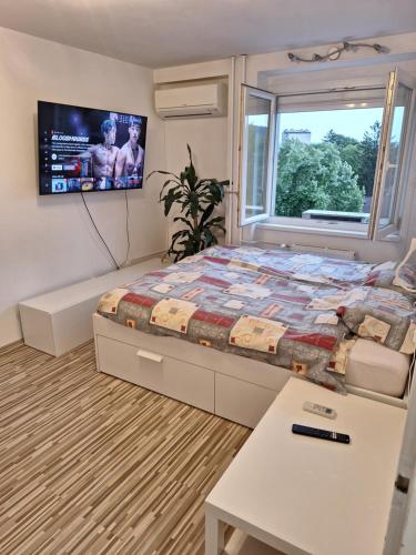 Postel nebo postele na pokoji v ubytování Apartment Vodmat- center