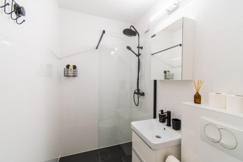 Koupelna v ubytování Flexible SelfCheckIns 53 - Zagreb - Loggia - New - Luxury