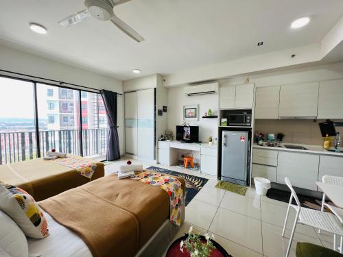 Kuchyň nebo kuchyňský kout v ubytování Studio I-Soho D'Gunduls Homestay by DGH I-CITY