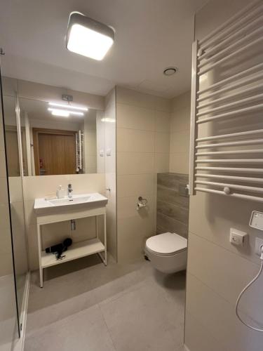 Ένα μπάνιο στο Apartament z widokiem