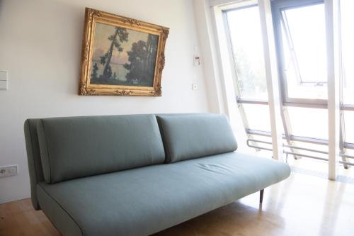 Ruang duduk di villaflora Gästehaus