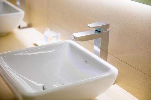 Salle de bains dans l'établissement Apartahotel Énfasis-Group