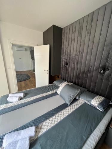 Postel nebo postele na pokoji v ubytování Villa Luca Free Garage Parking
