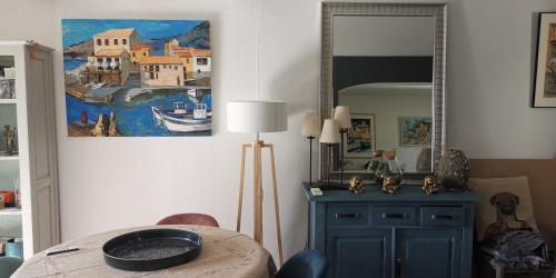 Fotografie z fotogalerie ubytování Maison chaleureuse, vue mer avec belle terrasse, v destinaci Sausset-les-Pins