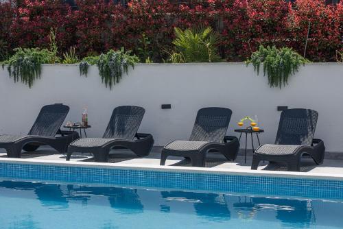 Kolam renang di atau dekat dengan Villa Barbara & Zoran with heated swimming pool