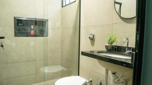 Koupelna v ubytování Jahu Center Casas