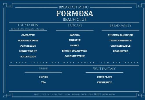 Et logo, certifikat, skilt eller en pris der bliver vist frem på Formosa Beach Club & Bungalow