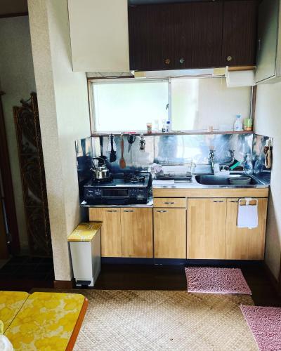 Η κουζίνα ή μικρή κουζίνα στο Guesthouse Papaya