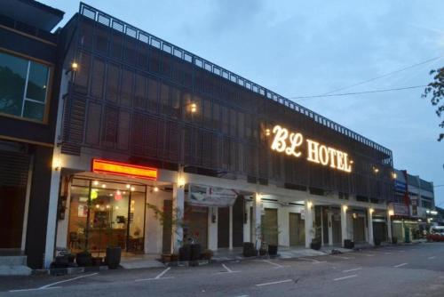 a building with a sign that reads hotel at JQ BL Hotel, Ipoh in Ipoh