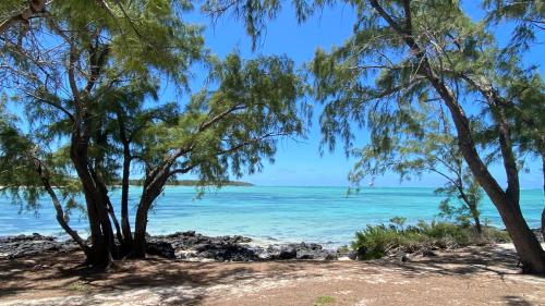 a view of the ocean from the beach at Blue Ocean Suites & Apartments in Trou dʼ Eau Douce