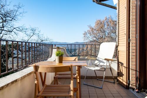 Balcone o terrazza di Poggio Valeria, relax in Toscana