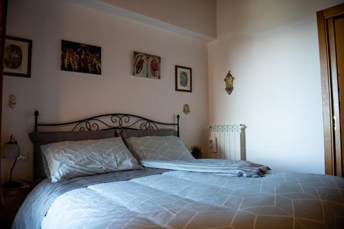 Letto o letti in una camera di Poggio Valeria, relax in Toscana