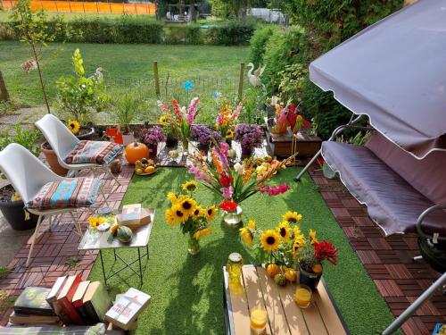 Zahrada ubytování Gemütliches Zimmer in ruhiger Umgebung in Privatwohnung