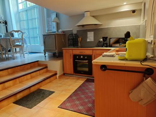 Dapur atau dapur kecil di Entre vignes et dentelles