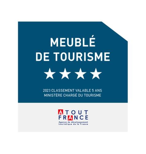 Sijil, anugerah, tanda atau dokumen lain yang dipamerkan di BONNE IDEE - Suite GEORGES - Meublé de tourisme 4 étoiles