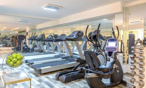 a gym with treadmills and elliptical machines at Labranda Ephesus Princess - All Inclusive in Kusadası