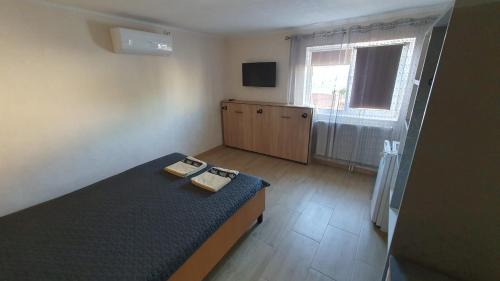 Ένα ή περισσότερα κρεβάτια σε δωμάτιο στο Casa Razvan Vama Veche