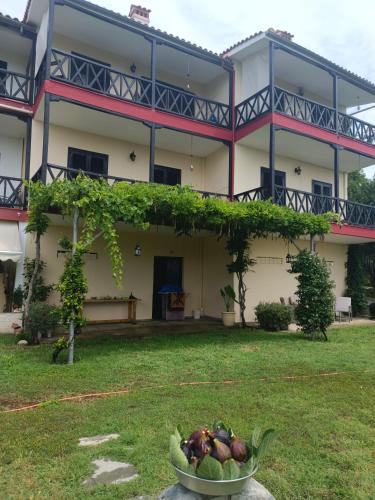 Κήπος έξω από το Apartments Karpetis a green paradise
