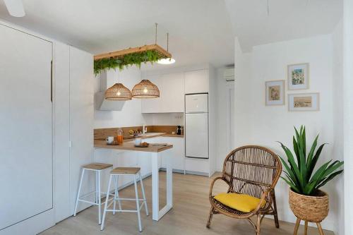 Η κουζίνα ή μικρή κουζίνα στο Apartamento Grecia