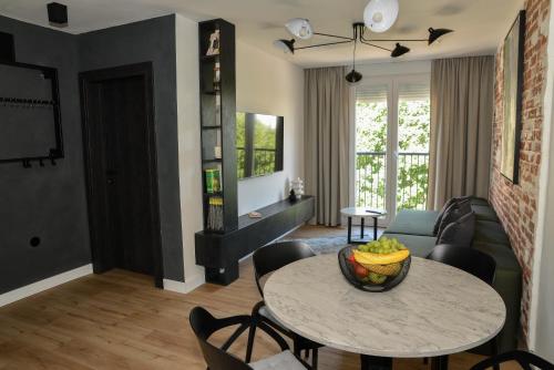 Ruang duduk di Apartment Black