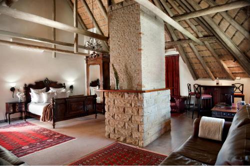 Χώρος καθιστικού στο Inkungu Lodge