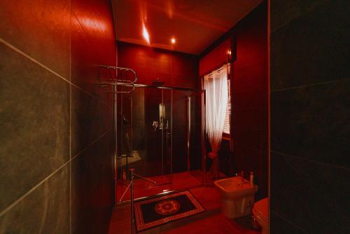 Ένα μπάνιο στο la terrazza nel centro