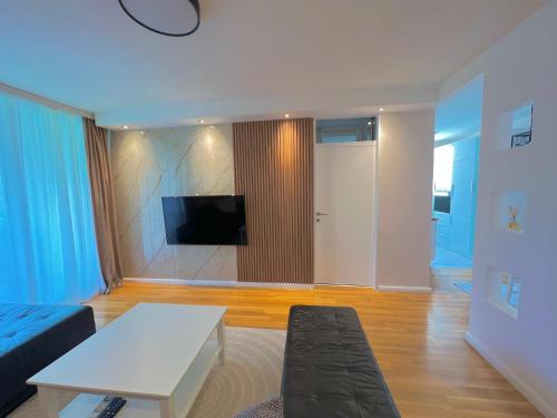 TV a/nebo společenská místnost v ubytování Apartment Hana