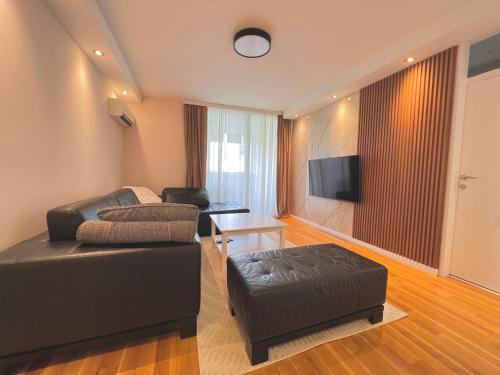 TV a/nebo společenská místnost v ubytování Apartment Hana