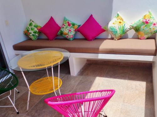 Χώρος καθιστικού στο Condominio en la Riviera Maya