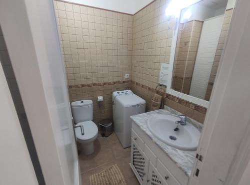 バジェ・グラン・レイにあるLA CONDESA APARTAMENTO 7のバスルーム(トイレ、洗面台付)