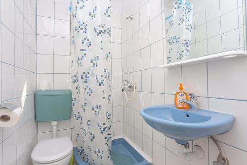 Koupelna v ubytování Apartments with a parking space Gradac, Makarska - 2784