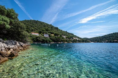 a large body of water with rocks and trees at Apartments by the sea Ubli, Lastovo - 8344 in Ubli
