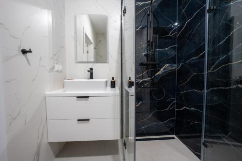 Koupelna v ubytování Apartament "Słoneczny" z tarasem, blisko morza