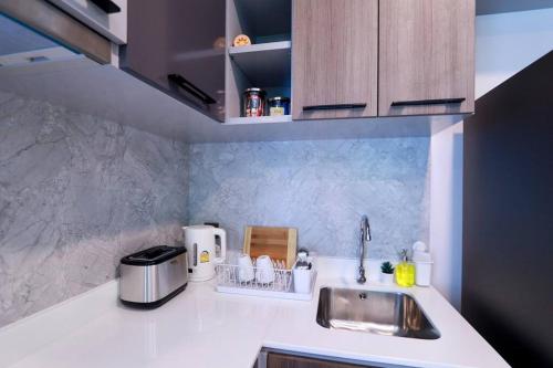 Η κουζίνα ή μικρή κουζίνα στο A401-Silk Condo Aonang, Sea view - 5 mins to beach