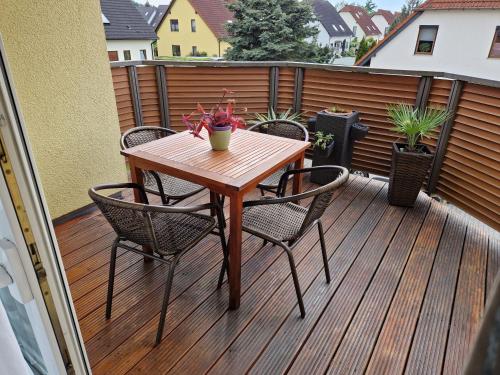 Un balcon sau o terasă la Ferienwohnung Gretel