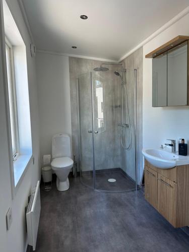 Koupelna v ubytování Apartment Ormestad