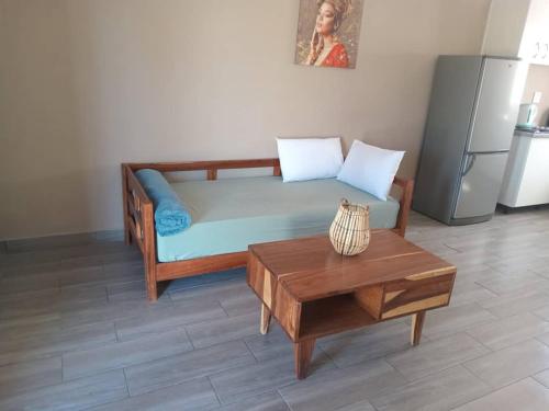 Postel nebo postele na pokoji v ubytování NAMU Apartments