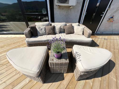 A seating area at Valley House