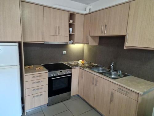 Dapur atau dapur kecil di Korais apartment, Chania Crete