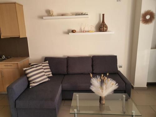 Кът за сядане в Korais apartment, Chania Crete