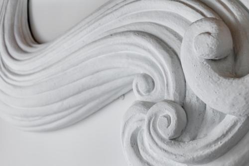 a close up of a white marble statue at Osvaldo - parcheggio e giardino privato in San Giovanni in Persiceto