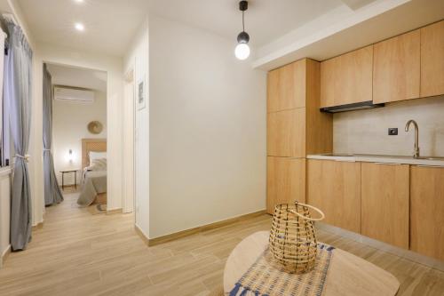 Postel nebo postele na pokoji v ubytování Casa Dimitrios Ammouliani