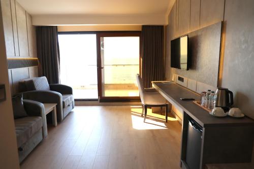 Posezení v ubytování Hotel Lazlakar