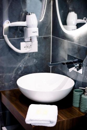 Salle de bains dans l'établissement Hotel Olsi