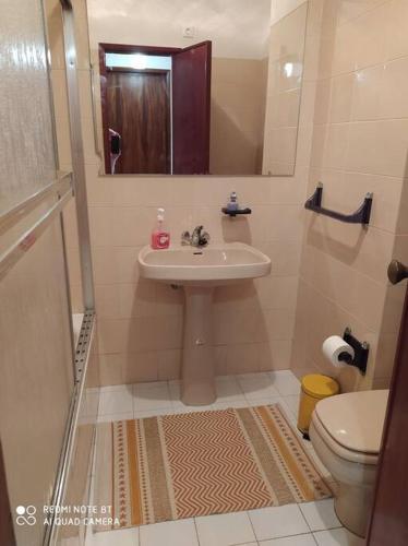 a bathroom with a sink and a toilet at Buarcos&Sea Accommodation - Tonay Sol in Figueira da Foz