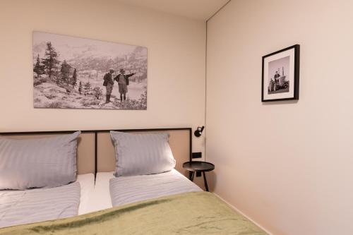 Letto o letti in una camera di LANDHOTEL ALTE ZOLLSTATION- Historical Building